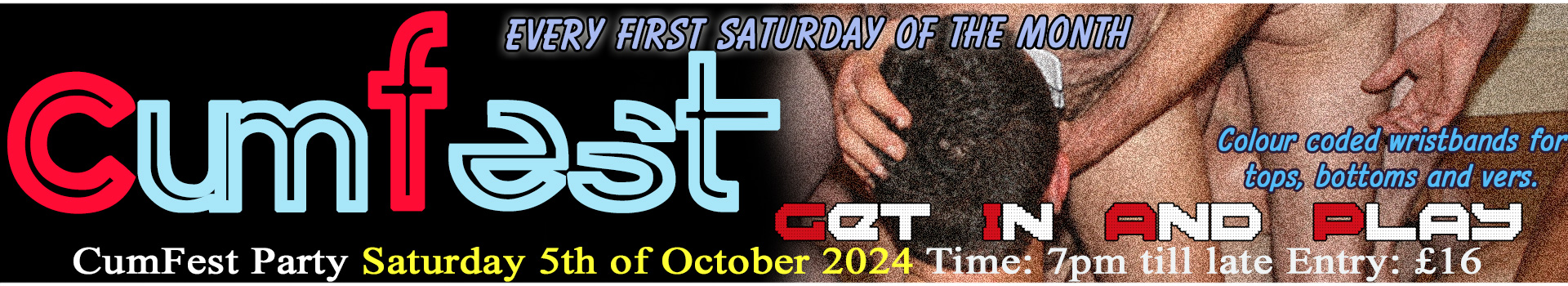 CumFest gay sex party splash sauna Leicester